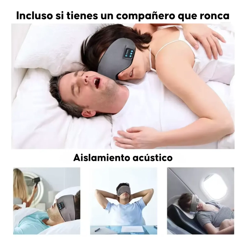 ANTIFAZ PARA DORMIR CON AUDIFONOS BLUETOOTH RELAJANTE - 5