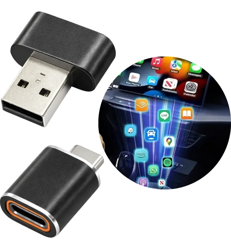 ADAPTADOR INALAMBRICO CARPLAY ANDROID AUTO WIRES TO WIRELESS - 1