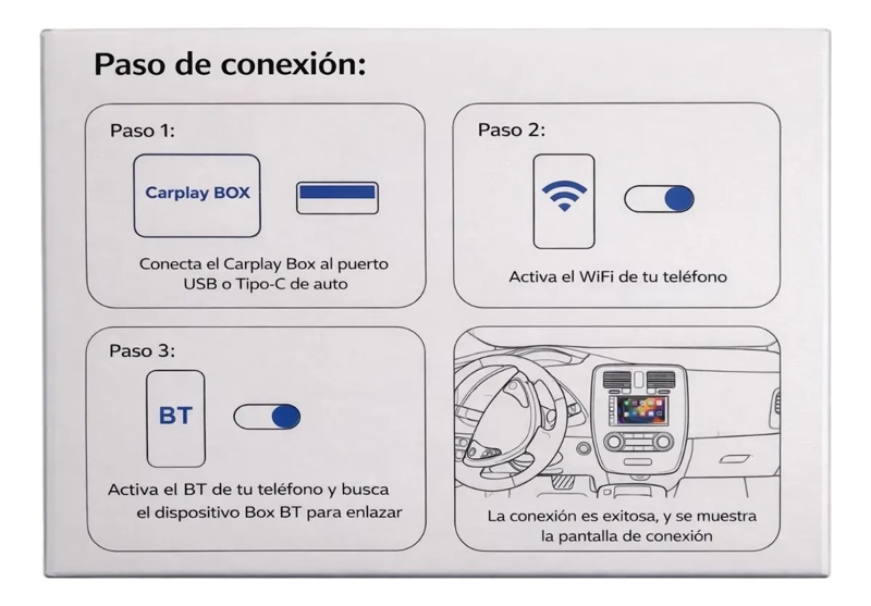 ADAPTADOR INALAMBRICO CARPLAY ANDROID AUTO WIRES TO WIRELESS - 4