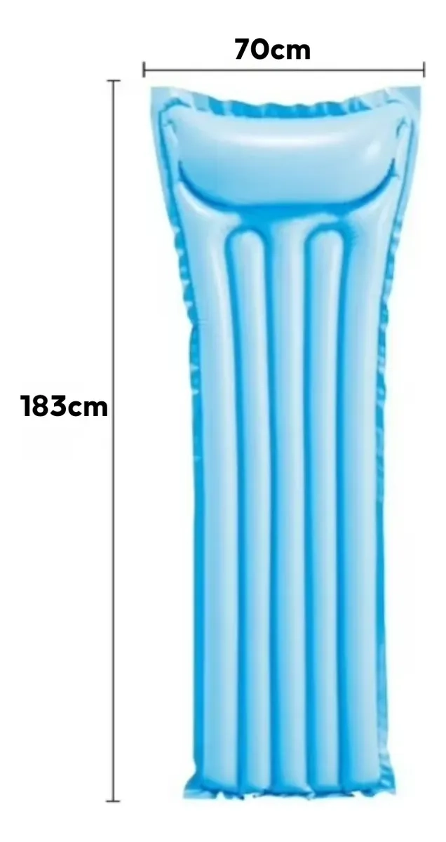 REPOSERA INFLABLE PARA PISCINA Y PLAYA RESISTENTE 183X70CM - 2