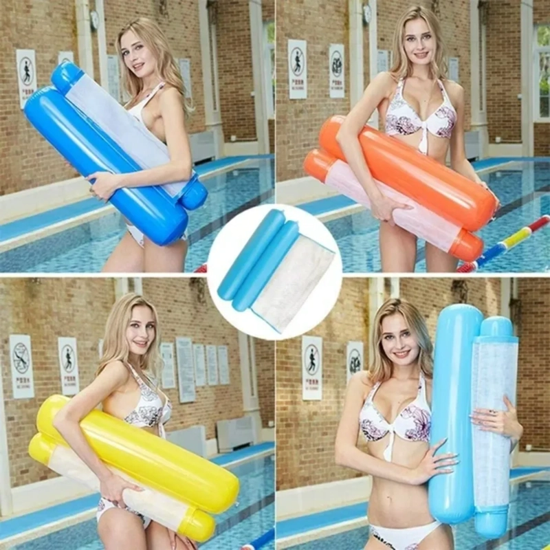 HAMACA INFLABLE DE RED PARA PISCINA SILLON FLOTANTE MULTIUSO - 8