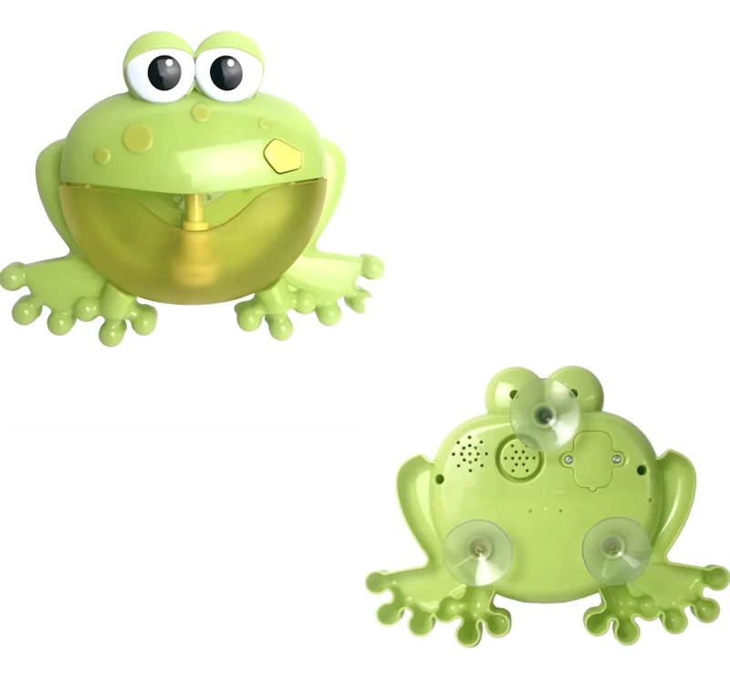 MAQUINA DE BURBUJAS PARA BAÑO RANA CON MUSICA DIDACTICO - 7