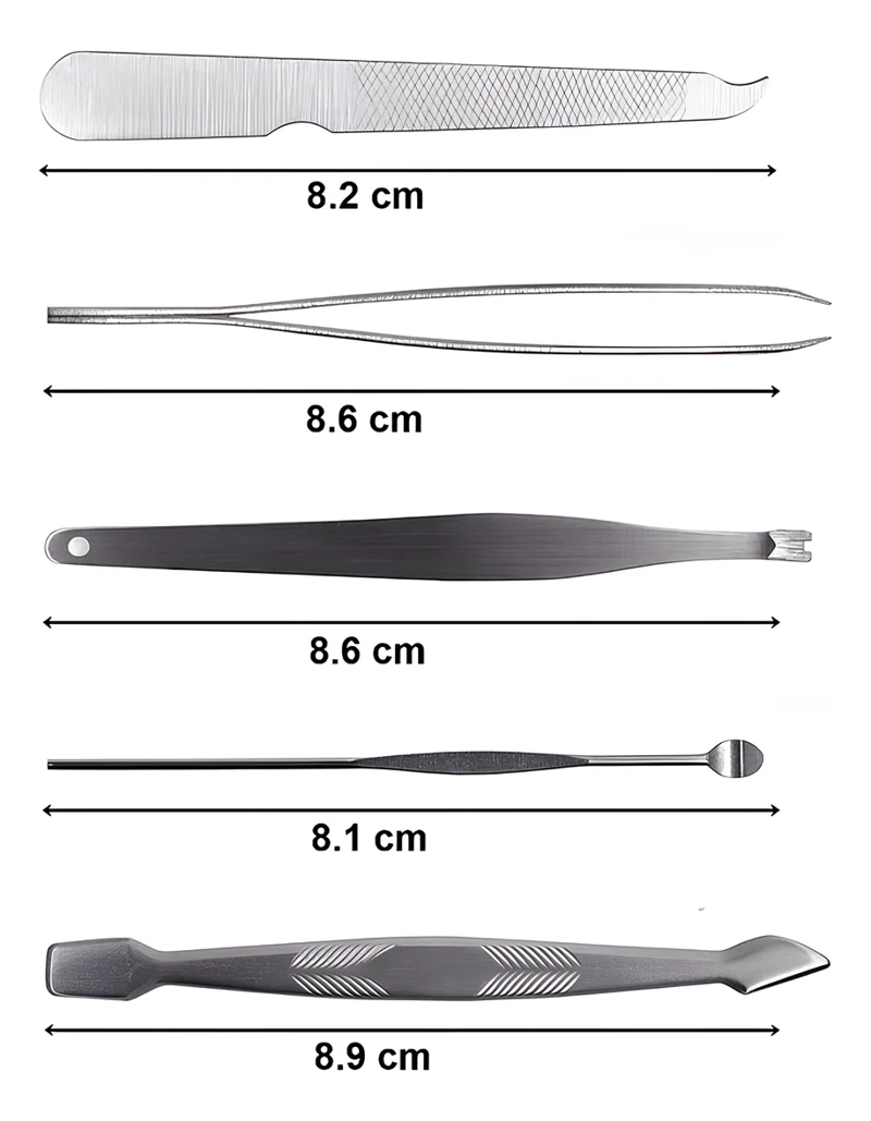 SET DE MANICURE PEDICURE PROFESIONAL 12 PIEZAS CON ESTUCHE - 3