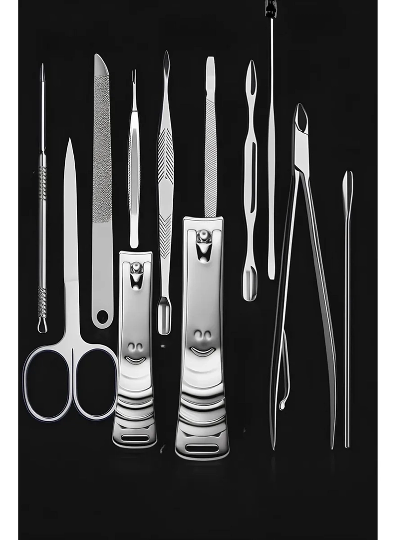 SET DE MANICURE PEDICURE PROFESIONAL 12 PIEZAS CON ESTUCHE - 6
