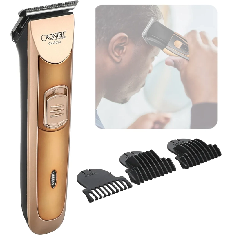 CORTADORA PELO CRONIER PROFESIONAL CR-9010 INALAMBRICA GOLD - 1