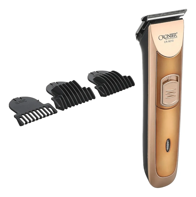 CORTADORA PELO CRONIER PROFESIONAL CR-9010 INALAMBRICA GOLD - 4