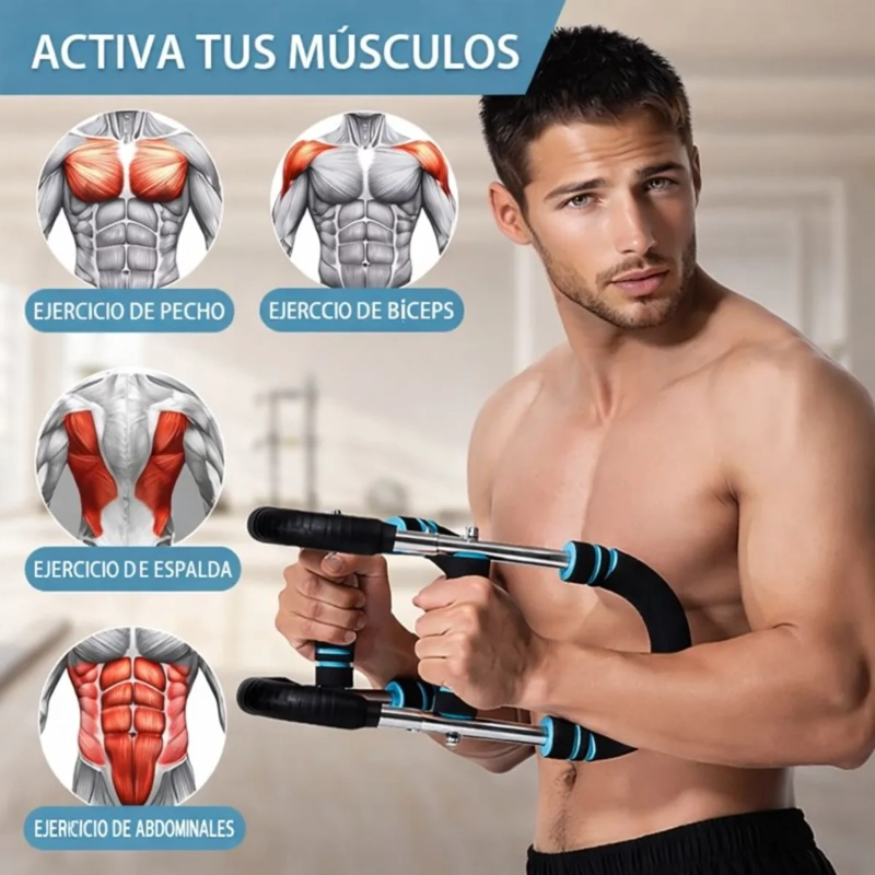 FORTALECEDOR BRAZOS PECHO MULTIFUNCIONAL EJERCICIO EN CASA - 4