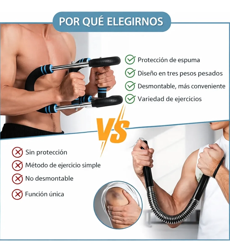 FORTALECEDOR BRAZOS PECHO MULTIFUNCIONAL EJERCICIO EN CASA - 6