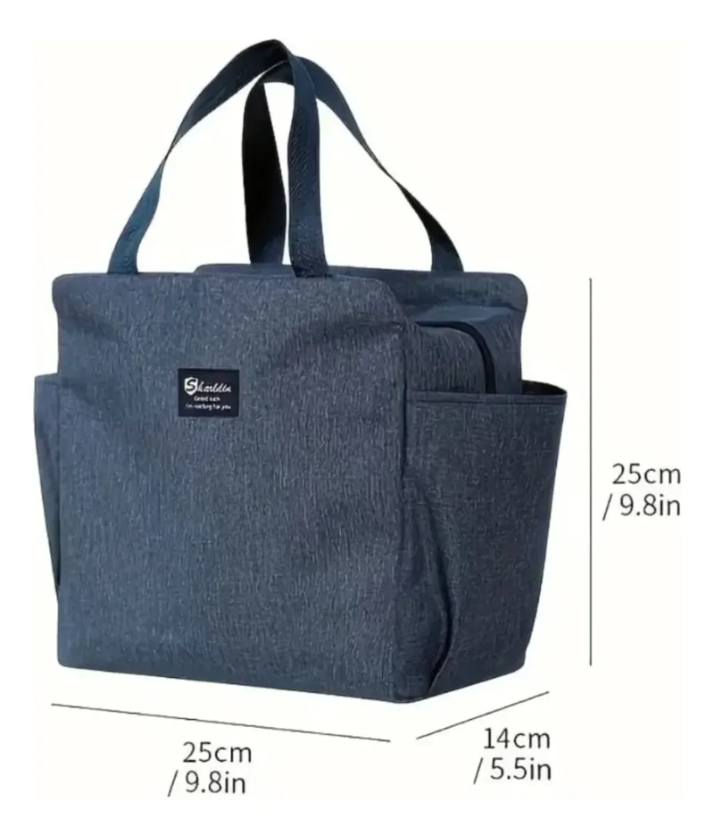 LONCHERA TE RMICA IMPERMEABLE PORTA ALIMENTOS OFICINA PICNIC - 4