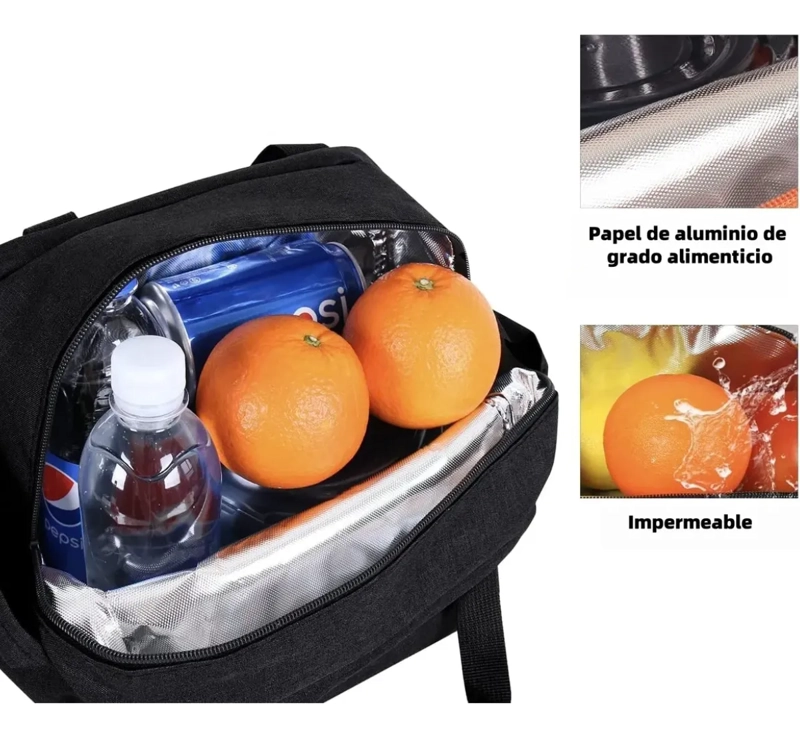 LONCHERA TE RMICA IMPERMEABLE PORTA ALIMENTOS OFICINA PICNIC - 5