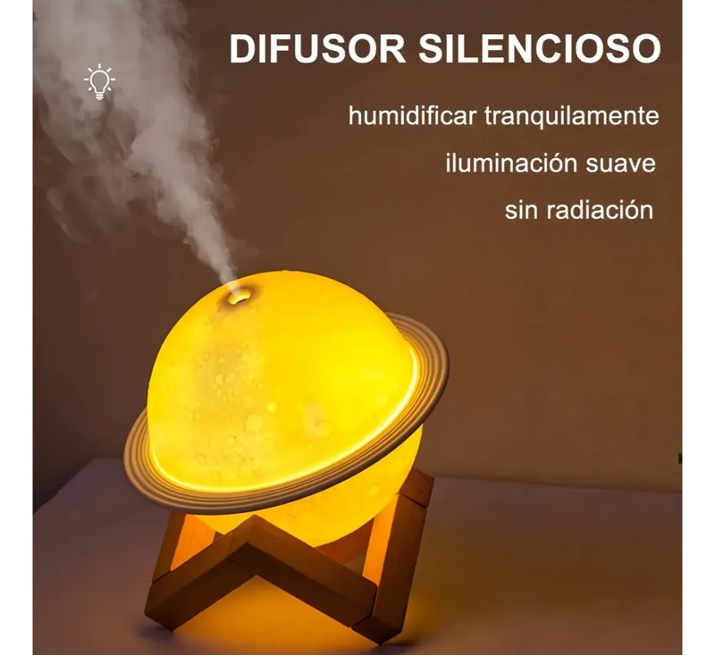 HUMIDIFICADOR LAMPARA DISEÑO PLANETA JUPITER DIFUSOR AROMA - 3