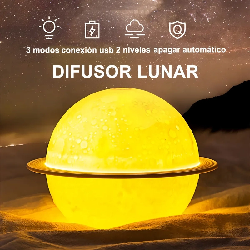 HUMIDIFICADOR LAMPARA DISEÑO PLANETA JUPITER DIFUSOR AROMA - 4