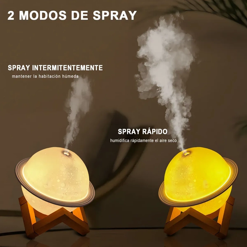 HUMIDIFICADOR LAMPARA DISEÑO PLANETA JUPITER DIFUSOR AROMA - 5