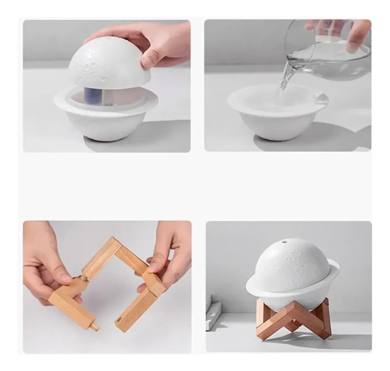 HUMIDIFICADOR LAMPARA DISEÑO PLANETA JUPITER DIFUSOR AROMA - 8