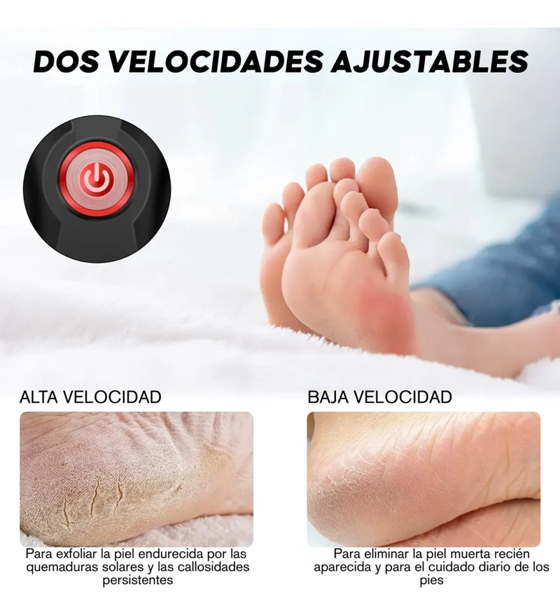 REMOVEDOR CALLOS ELE CTRICO RECARGABLE LIMA 2 EN 1 WATERPROOF - 6
