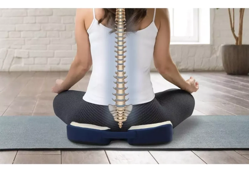 COJIN GEL ESPUMA VISCOELASTICA SOPORTE LUMBAR ERGONOMICO - 3