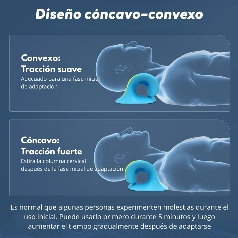 ALMOHADA TRACCION CERVICAL CORRECTOR MASAJE CUELLO HOMBROS - 5