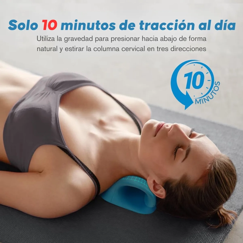 ALMOHADA TRACCION CERVICAL CORRECTOR MASAJE CUELLO HOMBROS - 7