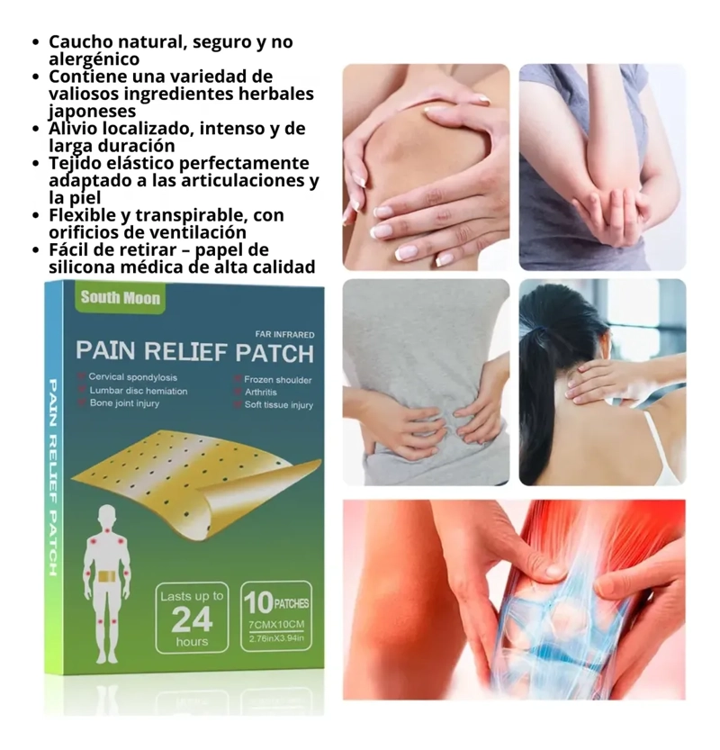 PACK 20 PARCHES MENTOLADOS ALIVIO DOLOR MUSCULAR ARTICULAR - 4