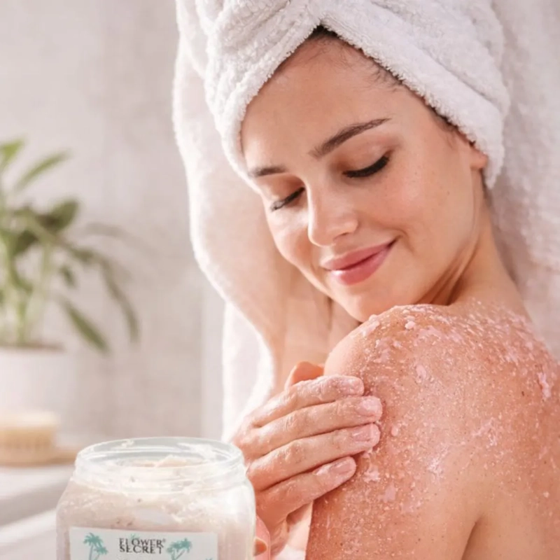 EXFOLIANTE AZUCAR SAL ORGANICO VAINILLA 500ML FLOWER SECRET - 5