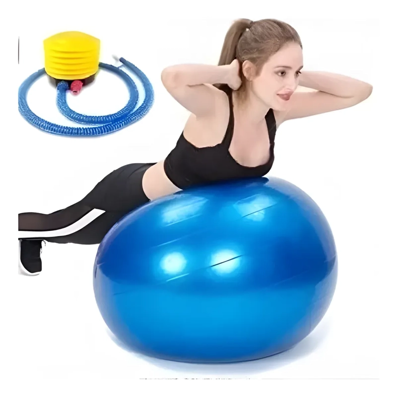 PELOTA YOGA PILATES GYM BALL 125KG ANTIDESLIZANTE + INFLADOR - 2