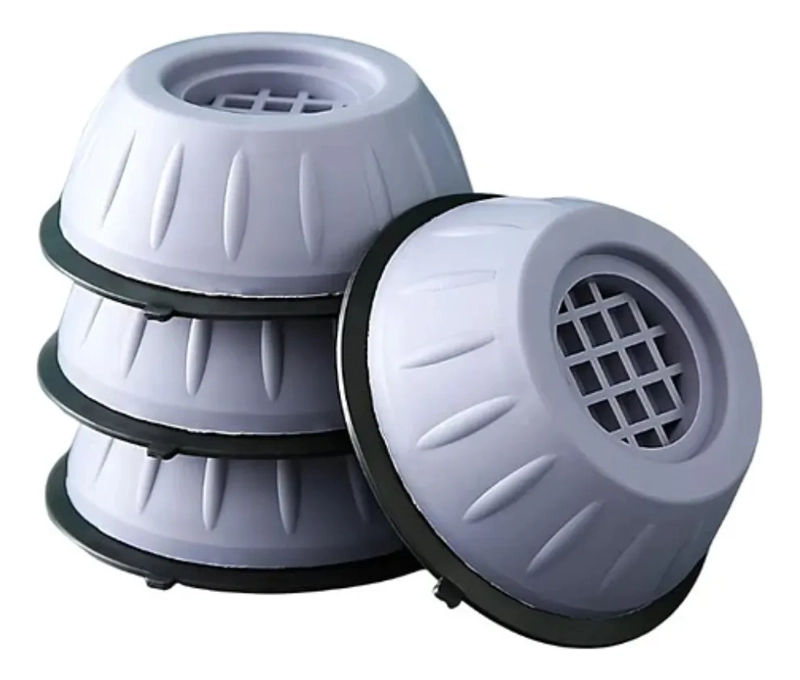 PACK 4 SOPORTES ANTIVIBRACION LAVADORA MUEBLES MULTIUSOS - 2