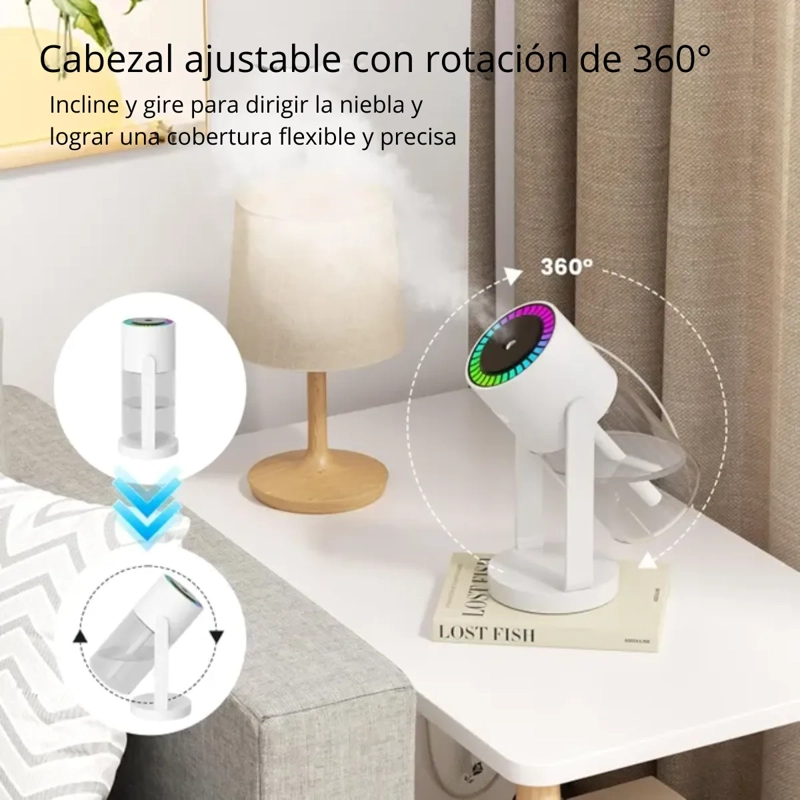 HUMIDIFICADOR DIFUSOR AROMA Y PROYECTOR ESTRELLAS RELAJANTE - 3