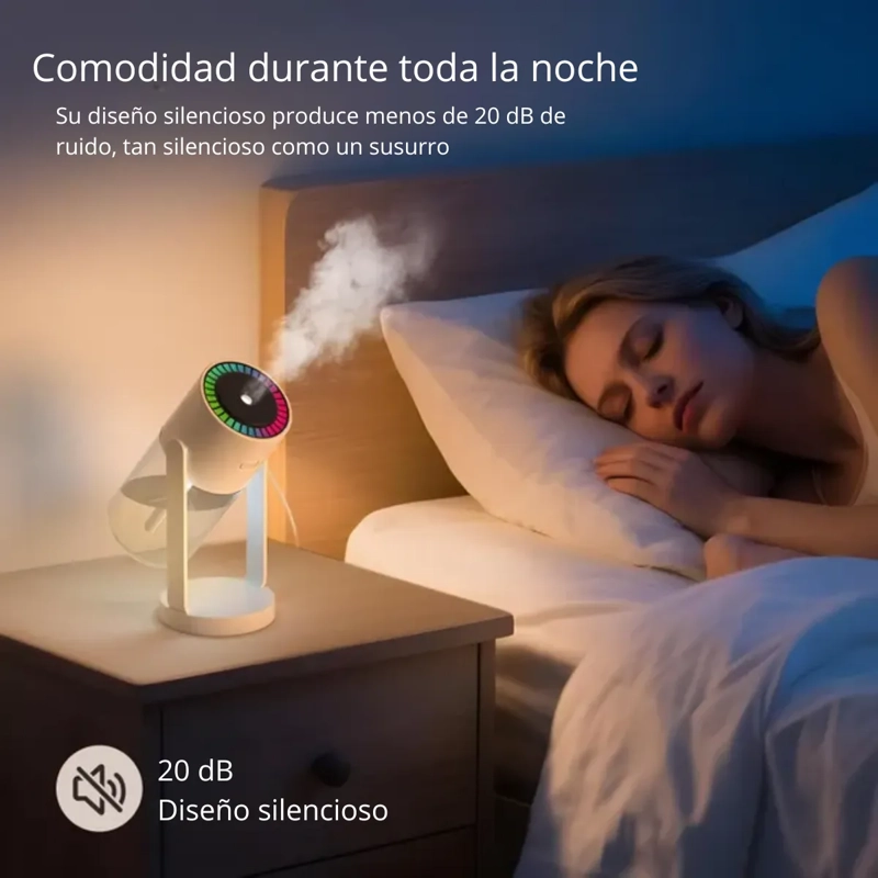 HUMIDIFICADOR DIFUSOR AROMA Y PROYECTOR ESTRELLAS RELAJANTE - 7
