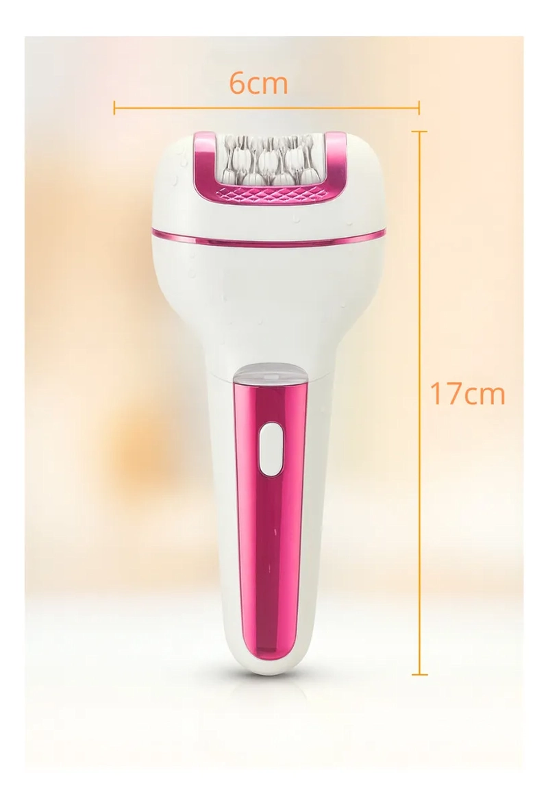 MAQUINA DEPILADORA AFEITADORA PORTATIL MUJER WATERPROOF 3EN1 BLANCO - 4