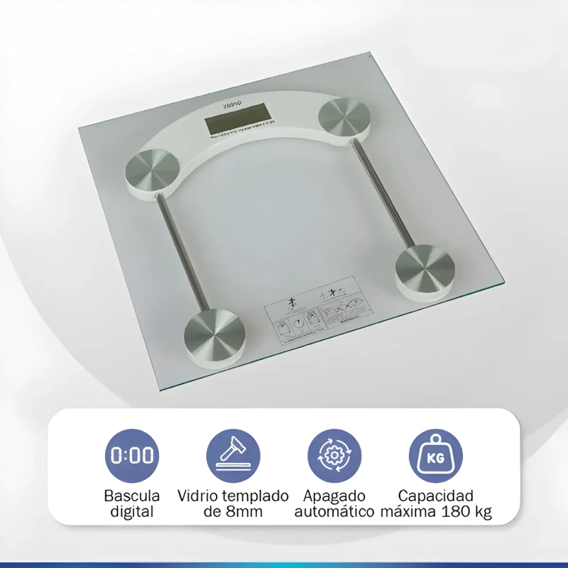 BALANZA ELECTRONICA BAÑO GIMNASIO GYM DIGITAL HASTA 180KG - 2