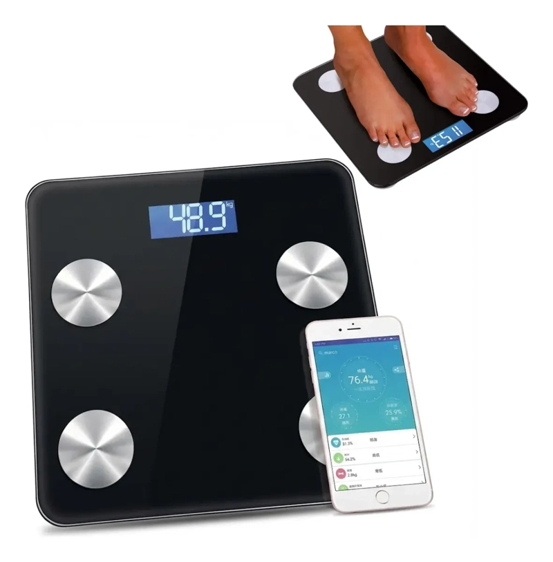 BASCULA ELECTRONICA INTELIGENTE IRM APP GRASA CORPORAL 180KG - 1