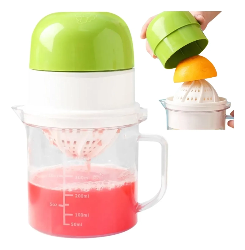 EXPRIMIDOR DE JUGO MANUAL PARA NARANJA Y LIMON CON JARRA - 1
