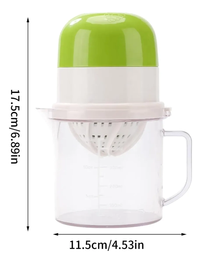EXPRIMIDOR DE JUGO MANUAL PARA NARANJA Y LIMON CON JARRA - 2