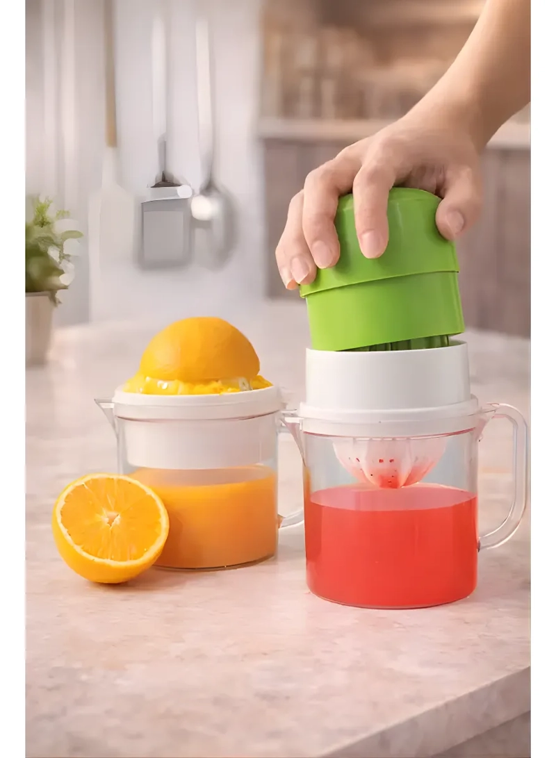 EXPRIMIDOR DE JUGO MANUAL PARA NARANJA Y LIMON CON JARRA - 8