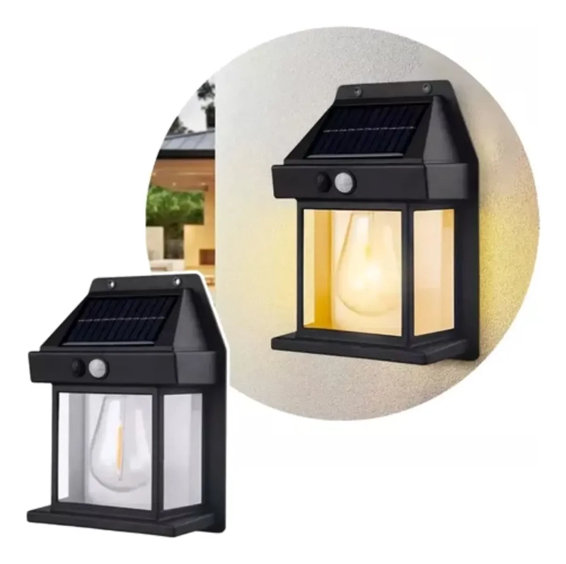 FOCO SOLAR EXTERIOR LED SENSOR MOVIMIENTO IMPERMEABLE - 1
