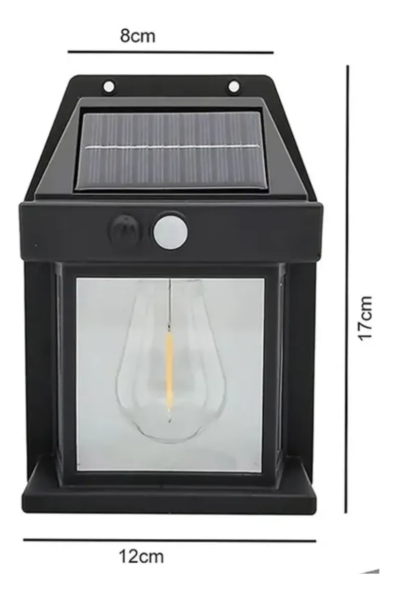FOCO SOLAR EXTERIOR LED SENSOR MOVIMIENTO IMPERMEABLE - 2
