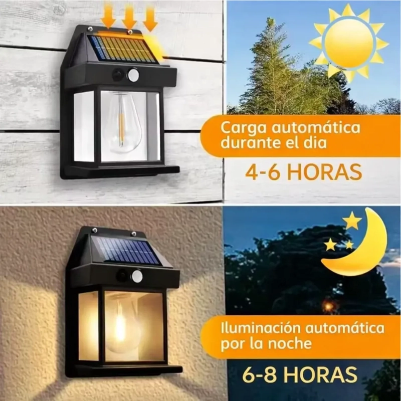 FOCO SOLAR EXTERIOR LED SENSOR MOVIMIENTO IMPERMEABLE - 7