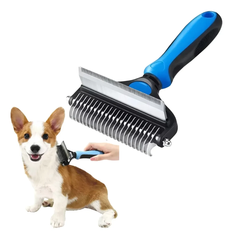 PEINE SACANUDOS DESLANADOR PELO LARGO CORTO PERRO GATO - 1