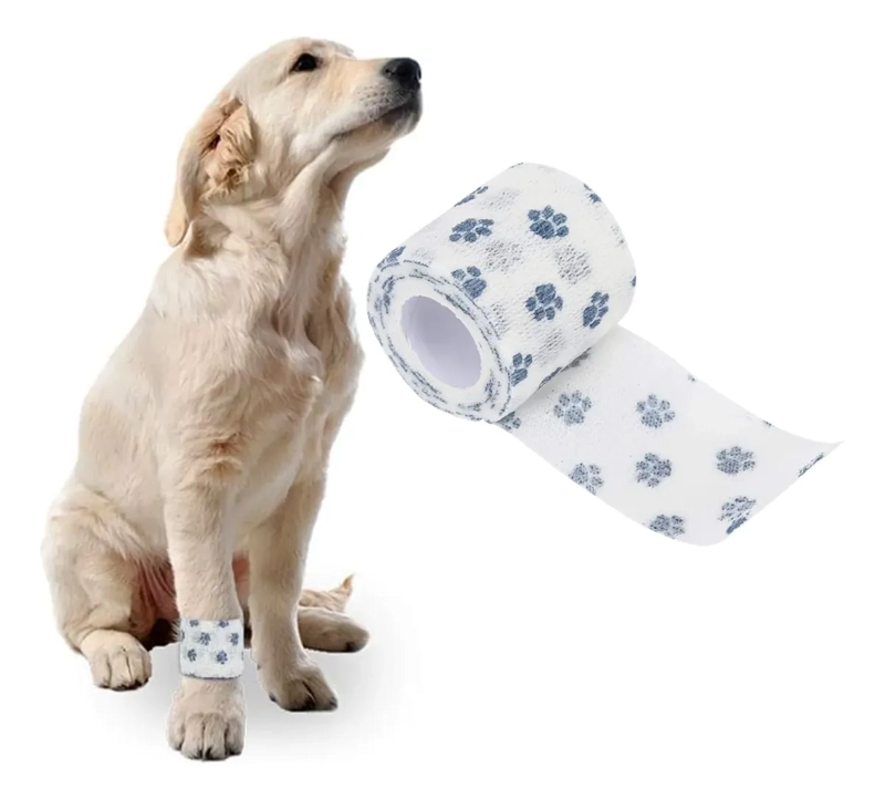 VENDA COHESIVA PARA HERIDAS MASCOTAS AUTOADHERENTE 5CMX4CM - 1