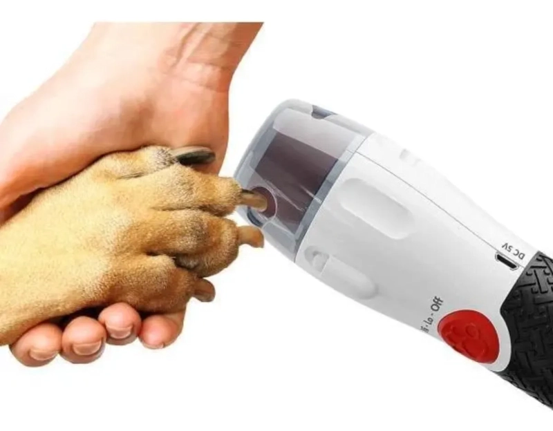 LIMA CORTADOR UÑAS ELE CTRICA PARA MASCOTAS CON LUZ LED - 5