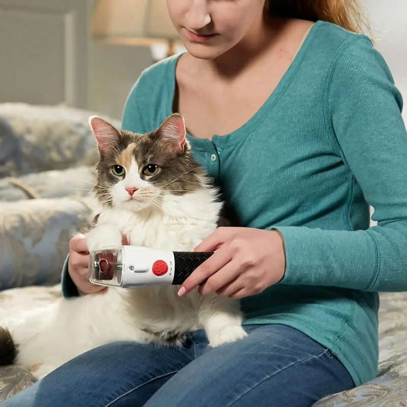 LIMA CORTADOR UÑAS ELE CTRICA PARA MASCOTAS CON LUZ LED - 7