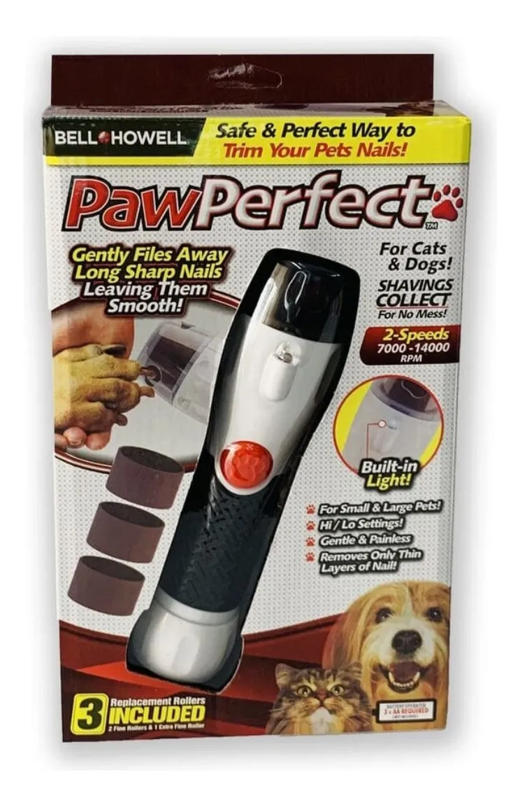 LIMA CORTADOR UÑAS ELE CTRICA PARA MASCOTAS CON LUZ LED - 8