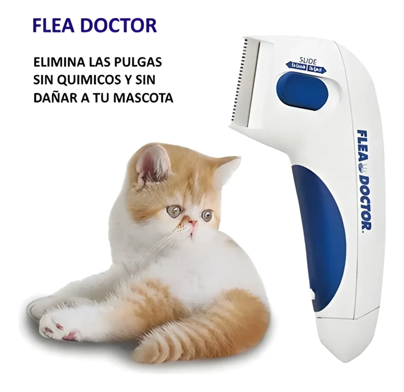 PEINE ELE CTRICO MATA PULGAS PARA PERROS Y GATOS - 2