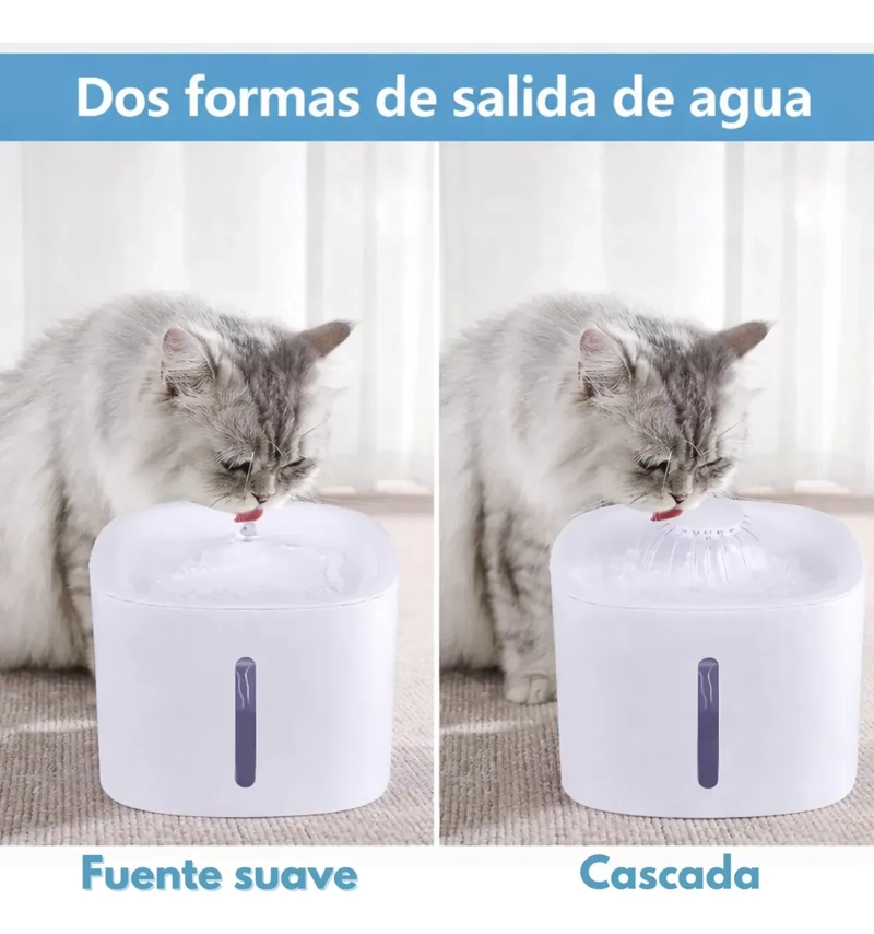 BEBEDERO AUTOMATICO FUENTE MASCOTAS PERRO GATO CON FILTRO - 5