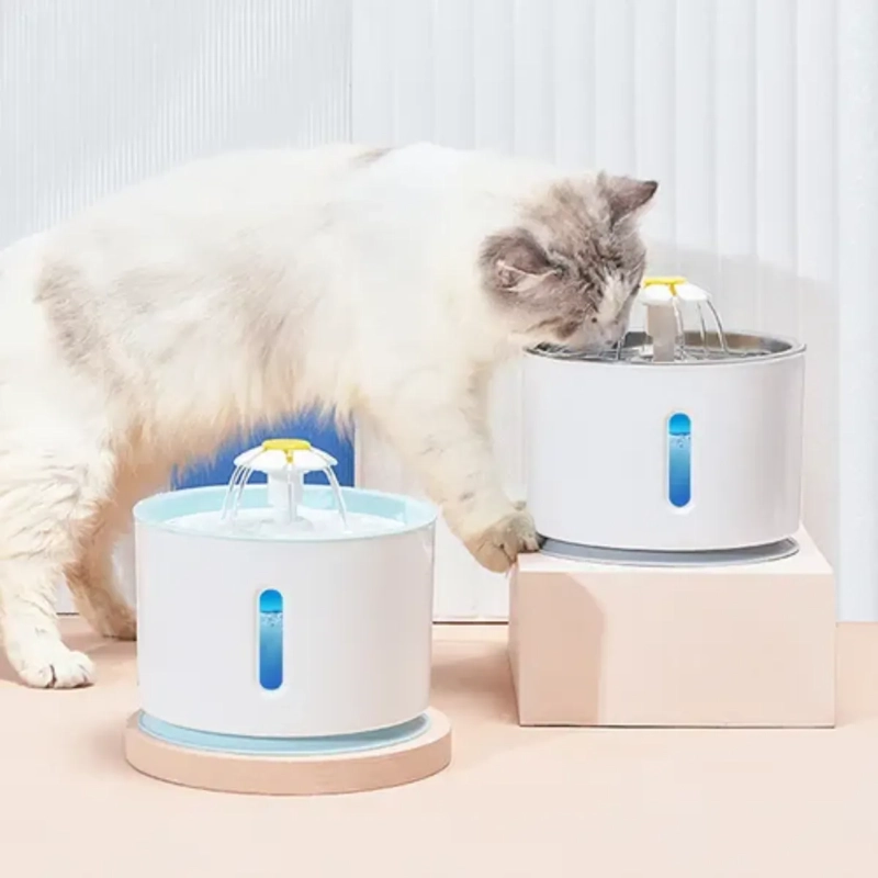 FUENTE DE AGUA PARA GATOS Y PERROS 2 4 LITROS SILENCIOSA - 7