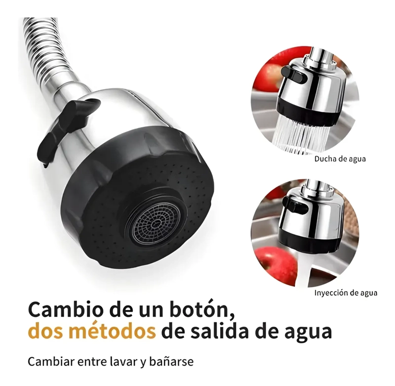 EXTENSOR DE GRIFO FLEXIBLE PARA LAVAPLATOS CUELLO DE CISNE - 3