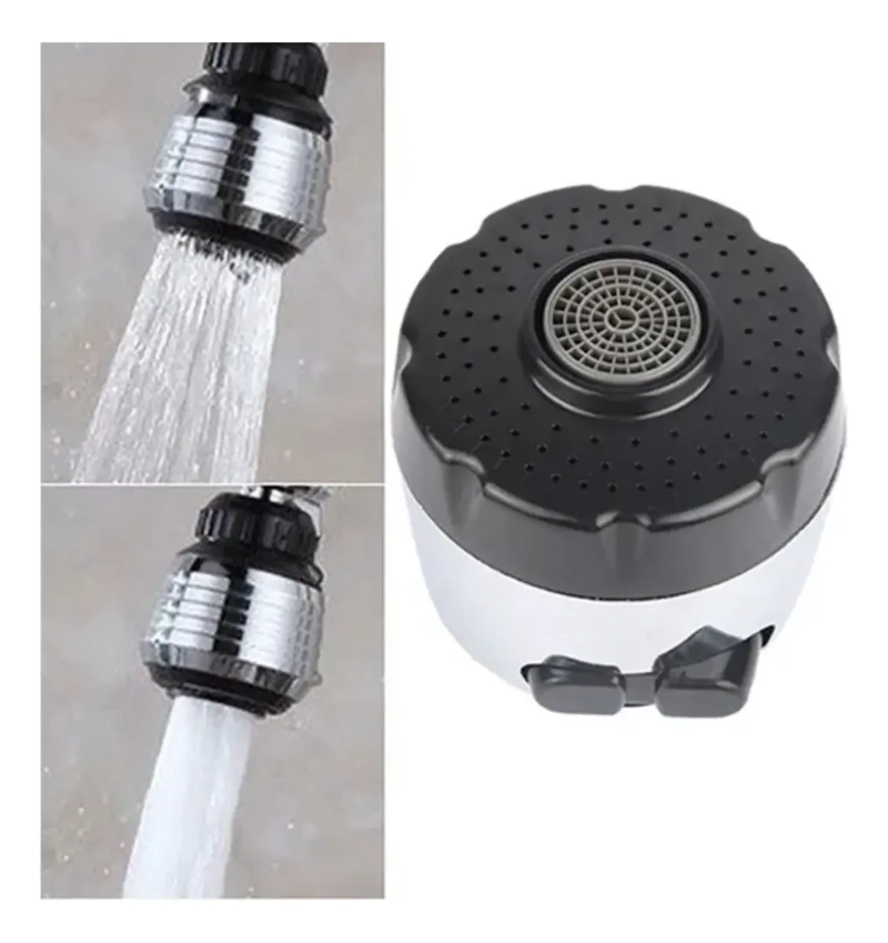 CABEZAL ADAPTADOR AIREADOR GRIFO GIRATORIO 360 AHORRA AGUA - 4