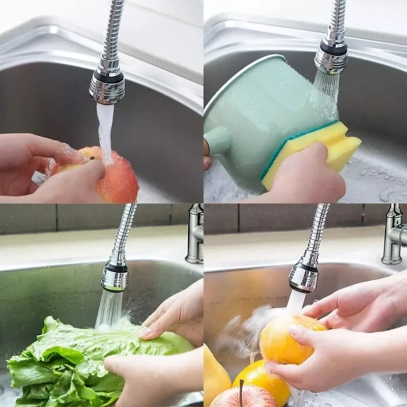 AIREADOR ROCIADOR PARA GRIFO FLEXIBLE AHORRADOR DE AGUA - 4