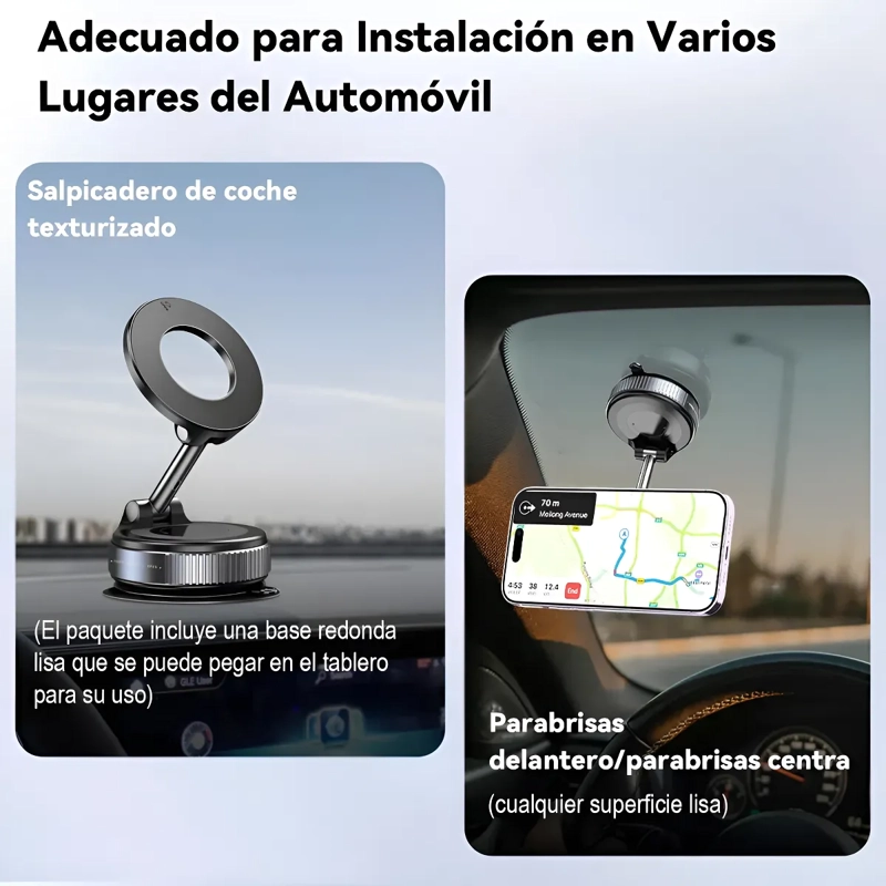 SOPORTE PLEGABLE VIDVIE MAGNE TICO PARA CELULAR 360° CON VENTOSA NEGRO - 6