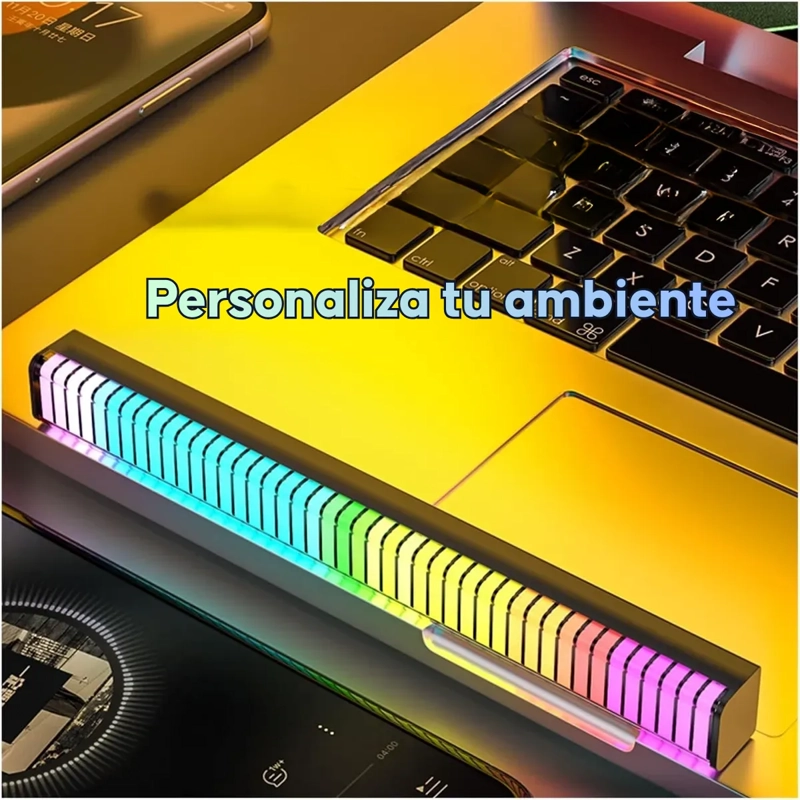 BARRA DE LUZ LED RGB RITMICA SENSOR SONIDO AUDIORITMICA - 3